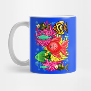 Fish Cute Colorful Doodles Mug